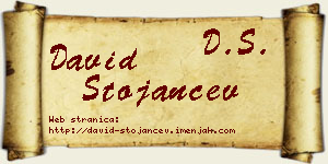 David Stojančev vizit kartica